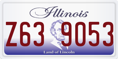 IL license plate Z639053