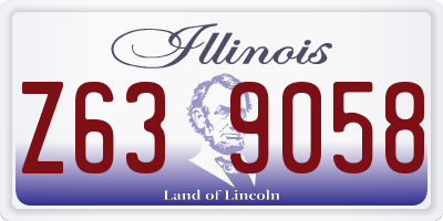IL license plate Z639058