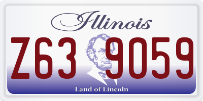 IL license plate Z639059