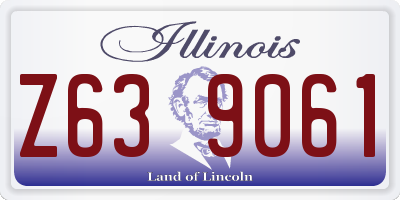 IL license plate Z639061
