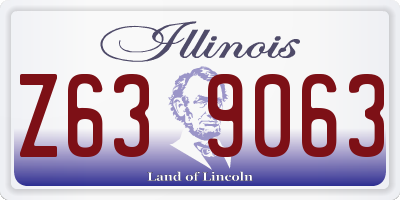 IL license plate Z639063