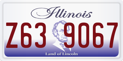 IL license plate Z639067