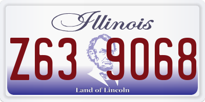 IL license plate Z639068