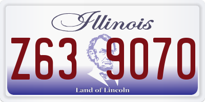 IL license plate Z639070