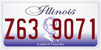IL license plate Z639071