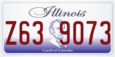 IL license plate Z639073