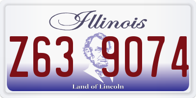 IL license plate Z639074