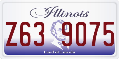 IL license plate Z639075