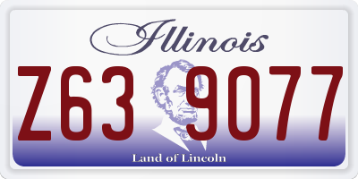 IL license plate Z639077