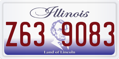IL license plate Z639083