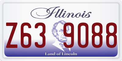 IL license plate Z639088
