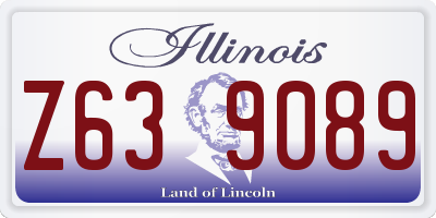 IL license plate Z639089
