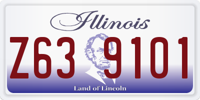 IL license plate Z639101