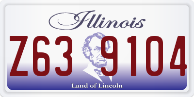 IL license plate Z639104
