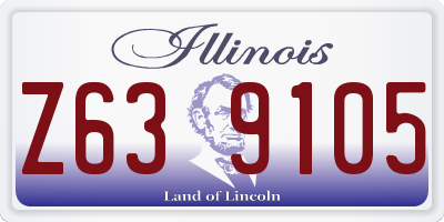 IL license plate Z639105