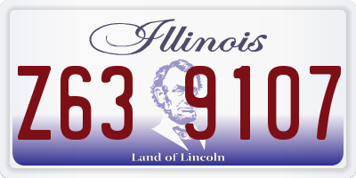 IL license plate Z639107
