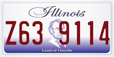 IL license plate Z639114