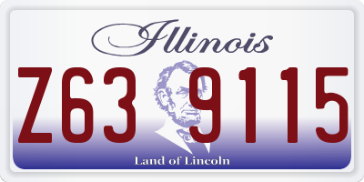 IL license plate Z639115