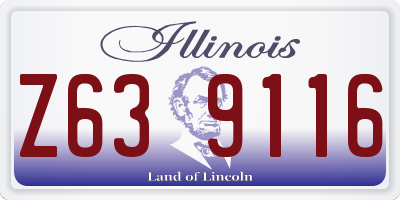 IL license plate Z639116