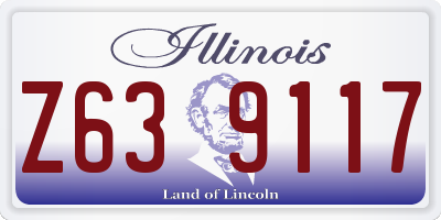 IL license plate Z639117