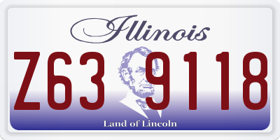 IL license plate Z639118