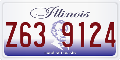 IL license plate Z639124