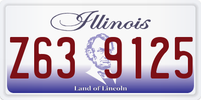 IL license plate Z639125