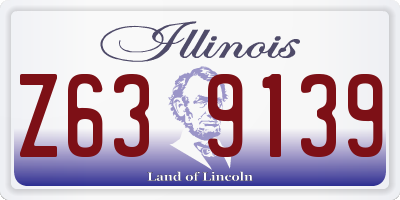 IL license plate Z639139