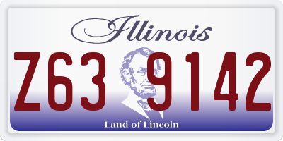 IL license plate Z639142