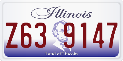 IL license plate Z639147
