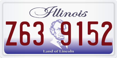 IL license plate Z639152