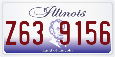 IL license plate Z639156