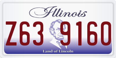 IL license plate Z639160