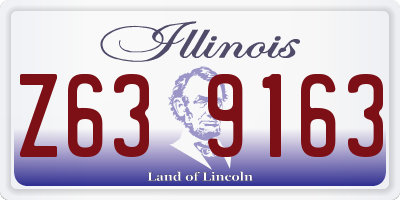 IL license plate Z639163