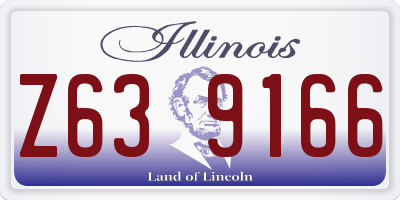 IL license plate Z639166