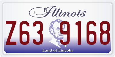 IL license plate Z639168