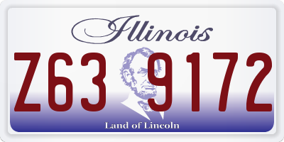 IL license plate Z639172