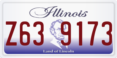 IL license plate Z639173