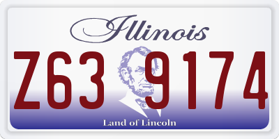 IL license plate Z639174