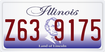 IL license plate Z639175