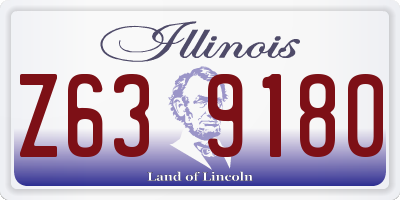 IL license plate Z639180