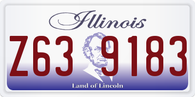IL license plate Z639183