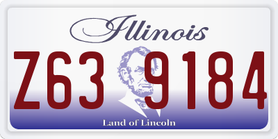 IL license plate Z639184