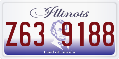 IL license plate Z639188
