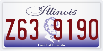 IL license plate Z639190