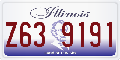 IL license plate Z639191