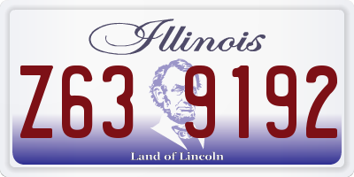 IL license plate Z639192