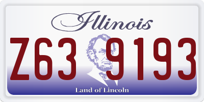 IL license plate Z639193