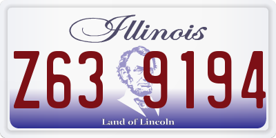 IL license plate Z639194