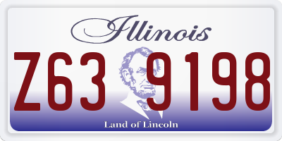 IL license plate Z639198